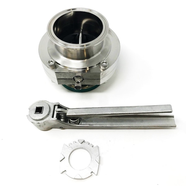 Alfa Laval Sanitary Butterfly Valve 3"Tri Clamp EPDM 316L SS MultiPos